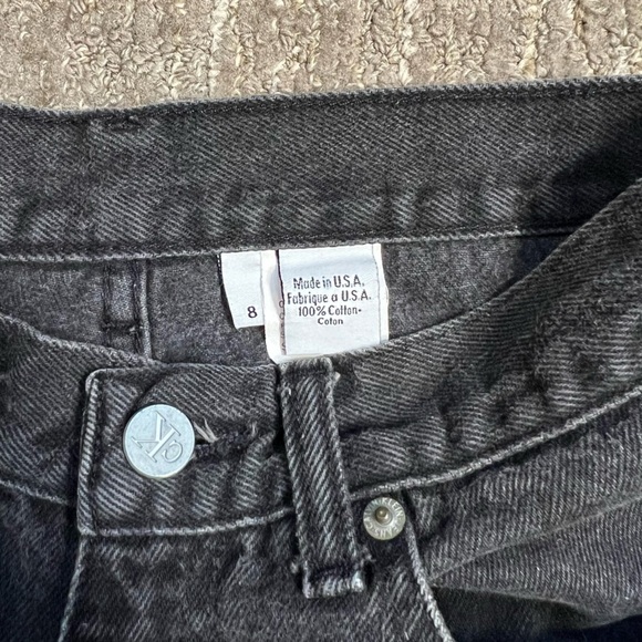 Vintage Calvin Klein 90’s Jeans High Rise Tapered Straight Leg Faded Black - Picture 4 of 5